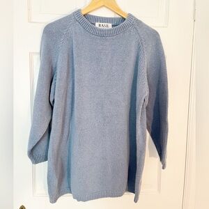 Vintage Base Casuals Light Blue Crewneck Sweater Womens Medium Coastal Grandma